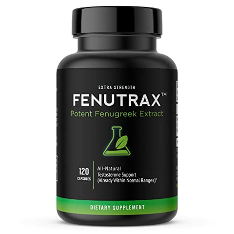 FenuTrax™ Fenugreek Extract 2 Months Supply - Ultra High-Potency (50%) -Stronger than Testofen for Men - Fenugreek Seed Extract - Testosterone Support - Muscle Growth, Energy, and Drive Support